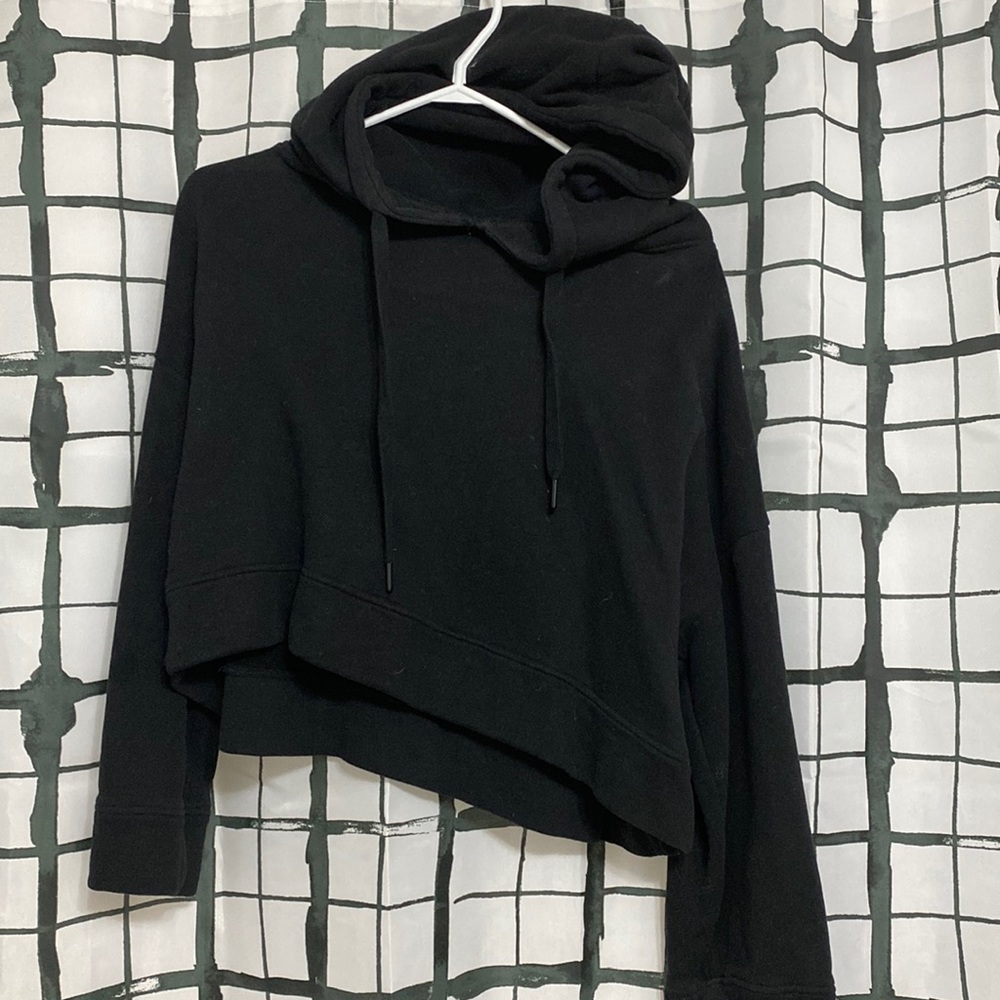 OAK and FORT oversized cropped hoodie